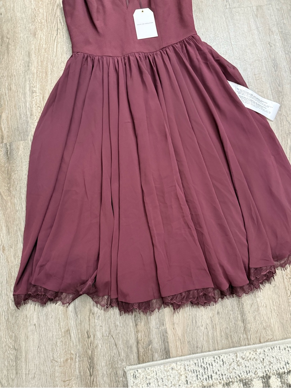Dress The Population • Alicia Chiffon Fit & Flare Dress - Picture 6 of 16